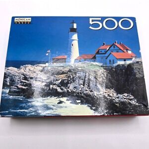 Sealed‎ 1997 VTG Mohican Press 500 Piece Jigsaw Puzzle Portland Head Light Maine